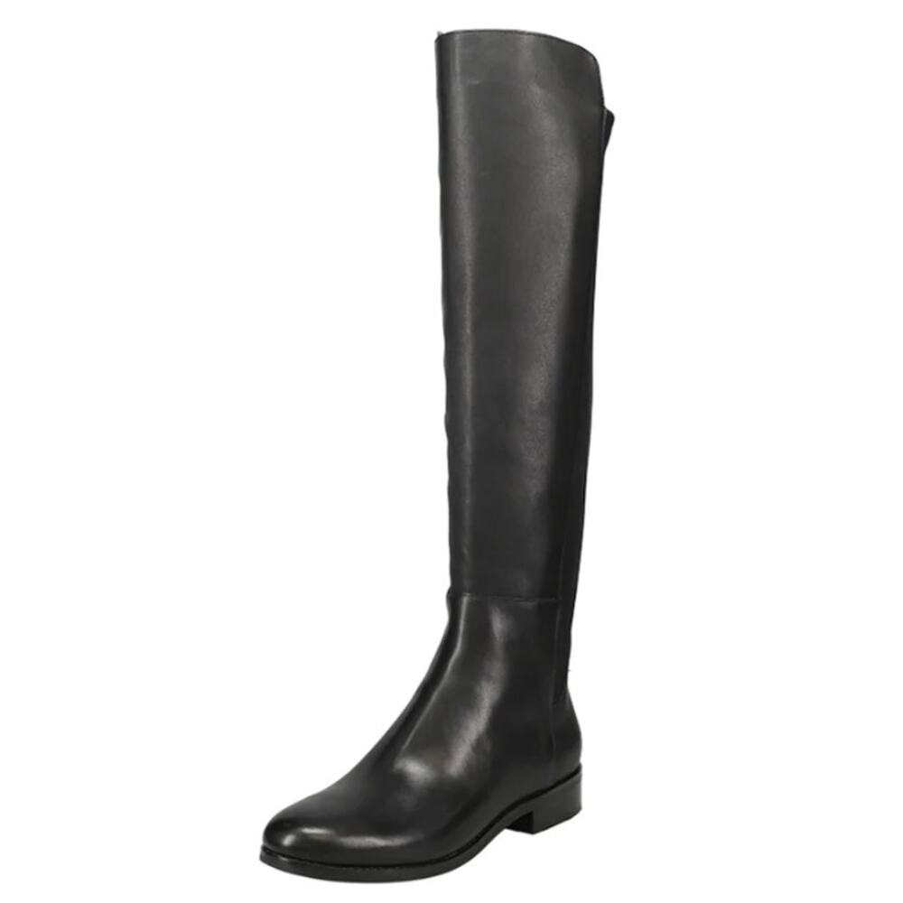 Cole Haan Womens Isabelle Over the Knee Boot US 8 M EU 38 Black Leather EUC